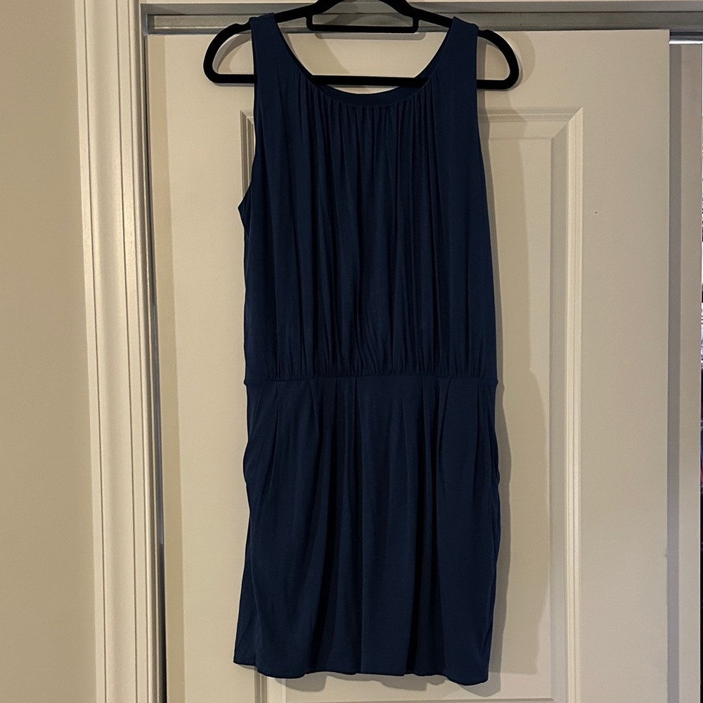 Loft Blue Sleeveless Dress